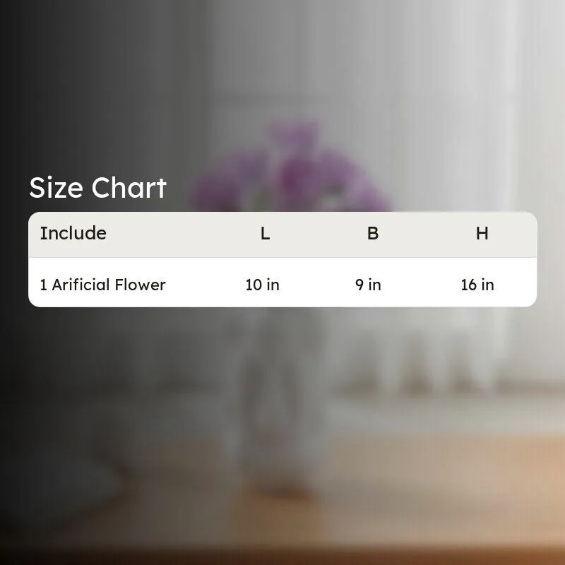 Petaluxe Rose Fabric Artificial Flower - Lilac media 10