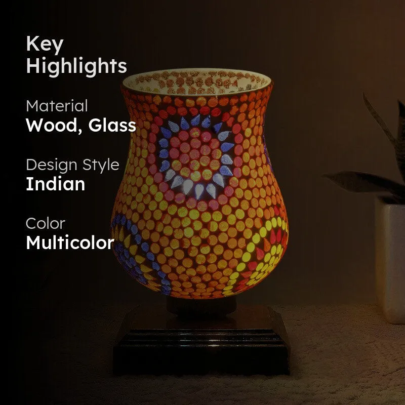 Stellara Mosaic Glass Table Lamp - Multicolor media 2