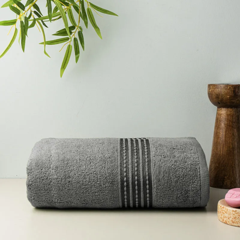 Micro Cotton LuxeDry Soothe Bath Towel - Dark Grey media 3