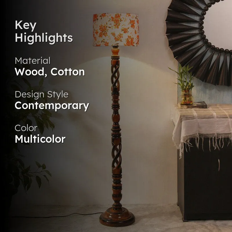 SlateRay Floor Lamp I (Floral) media 2
