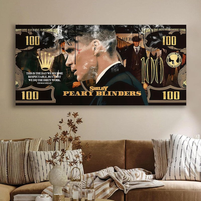 Portrait Money Canvas Wall Art