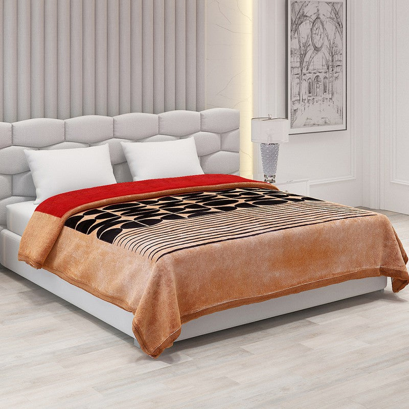 Monte Carlo Cinnamon Comfort Blanket - 600 GSM - Queen/Double