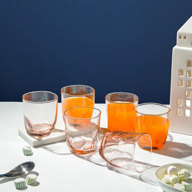 Luminarc Eiffel Whiskey Glass (300 mL/Pink) - Set Of Six media 3