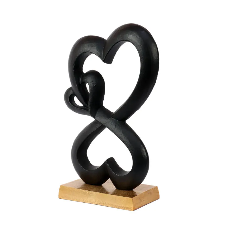 Heart Of Home Showpiece (Black & Gold) - Small media 3