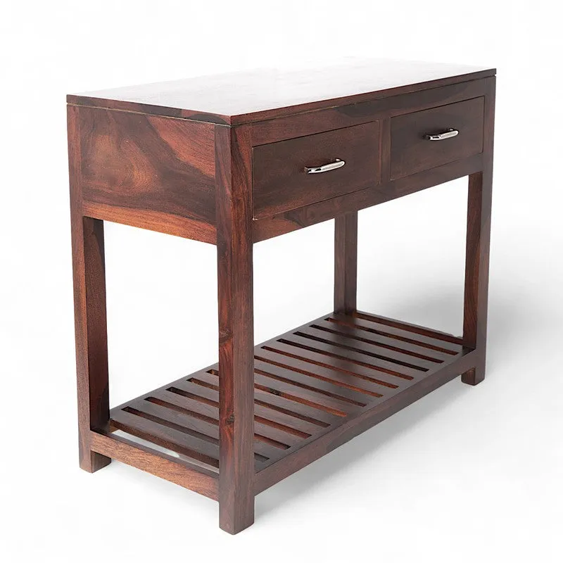 Wynex Sheesham Wooden Table - Brown media 5
