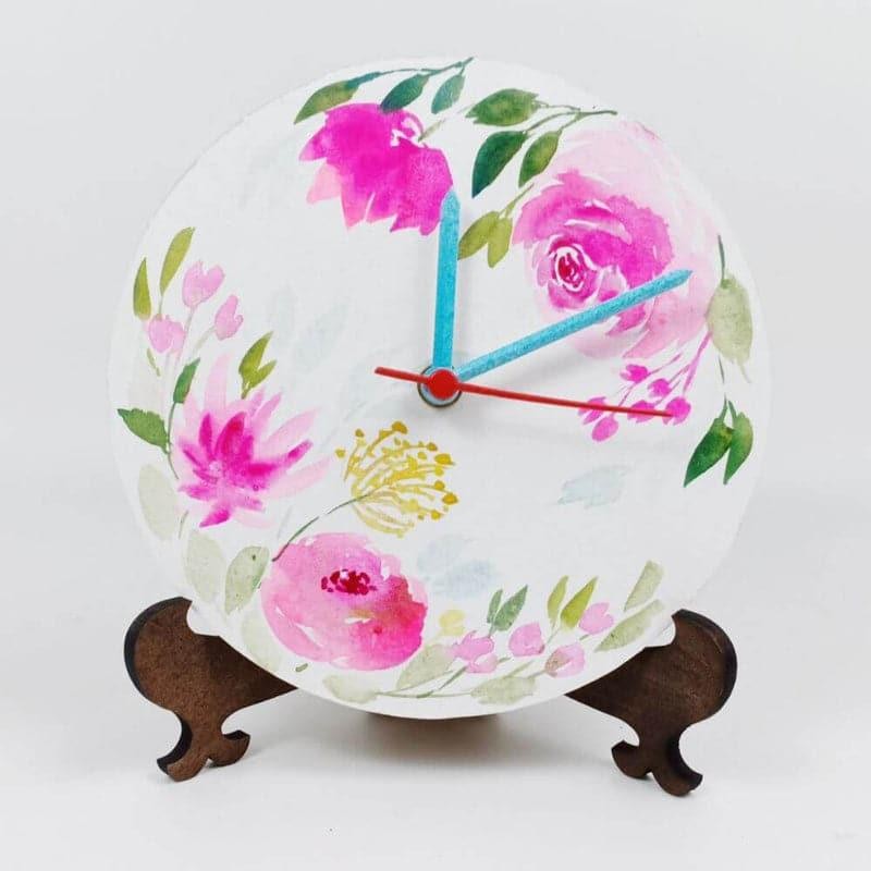 Magica Blossom Handpainted Table Clock media 3