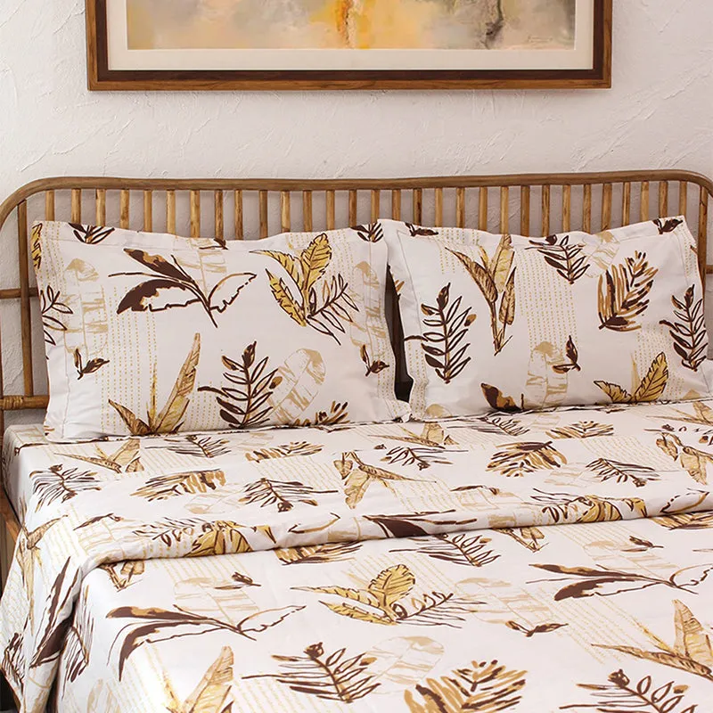 Autumn Florals Cotton Duvet Cover - Brown media 1