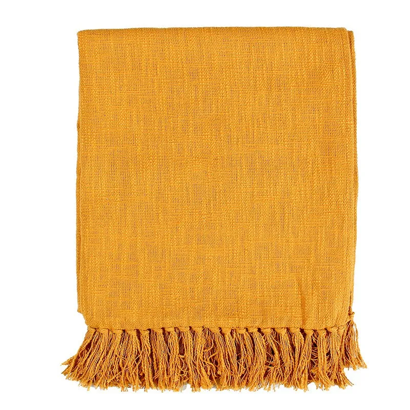 Lightweight Decorative Throw Yellow media 4