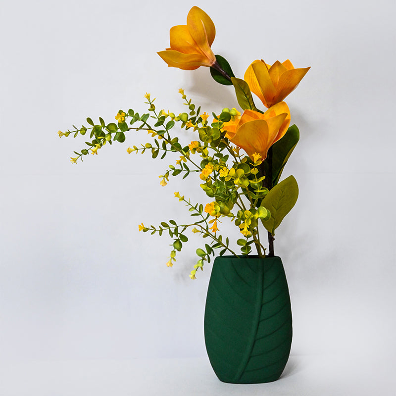 Emira Ceramic Vase - Dark Green media 5