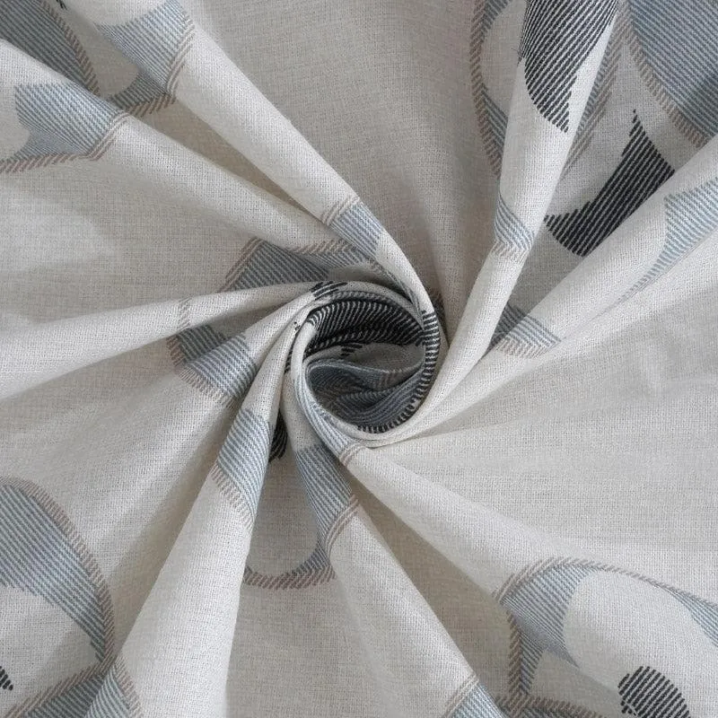 Gienna Printed Cotton Bedsheet (Ivory) - 200 TC media 5