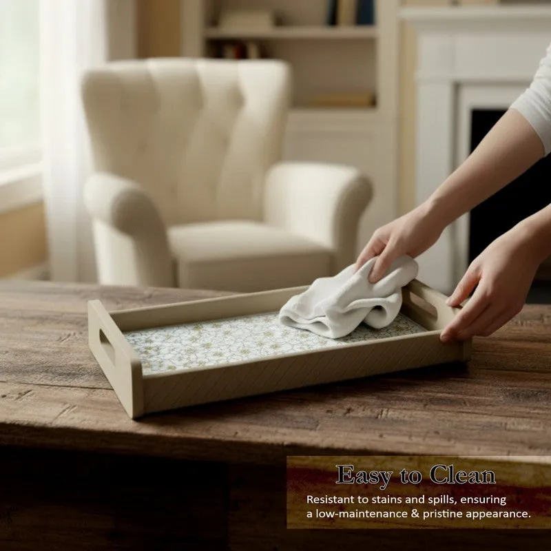 GraceGrain Serving Tray with 4 Coasters - Five Piece Set media 5