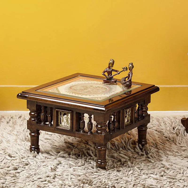 Mana Teak Wood Side Table media 1