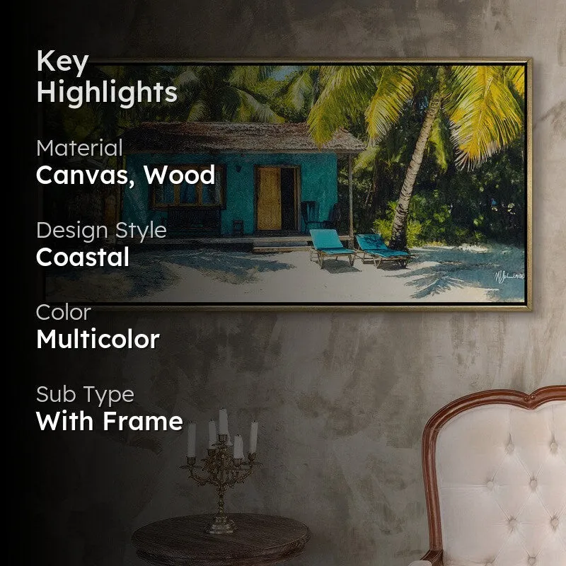 Cabana Canvas Wall Painting With Frame media 2