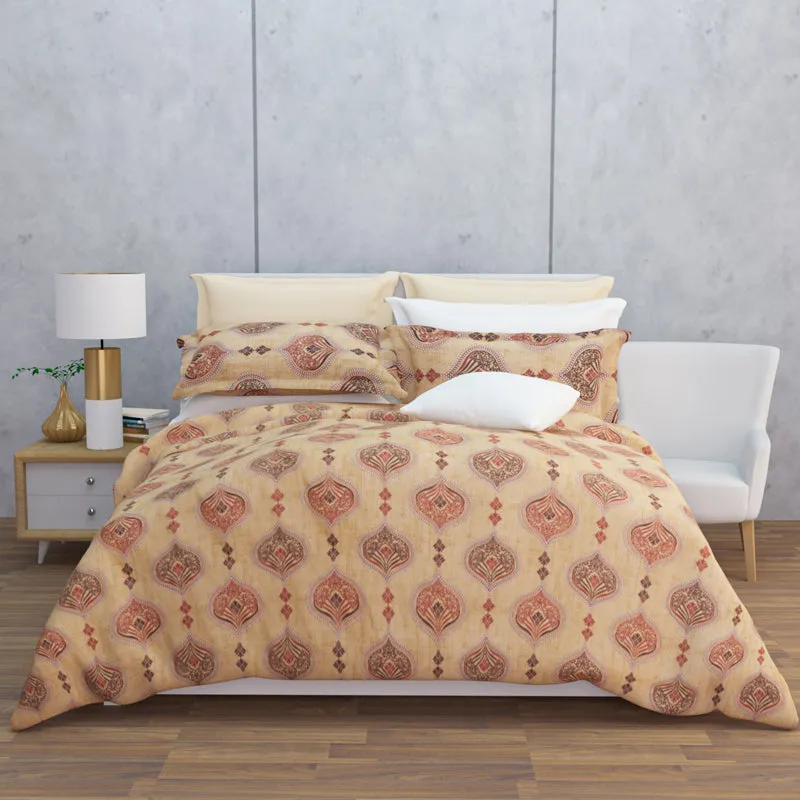Dreams Of Desert Cotton Bedsheet (Beige, Brown) - 144 TC media 7