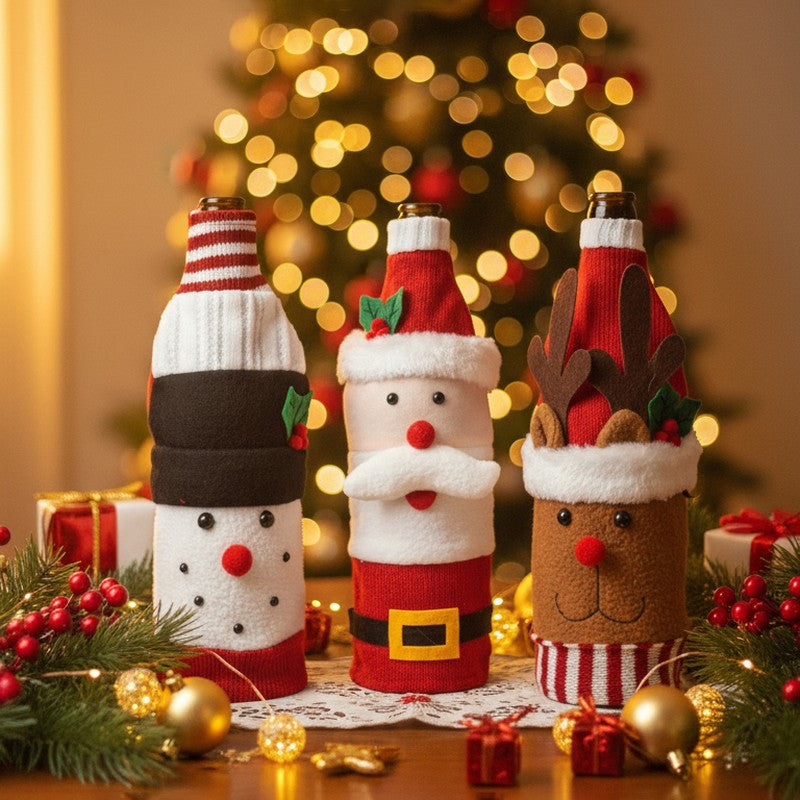 Fluffernog Frosty Snowman Christmas Ornament - Set Of Three
