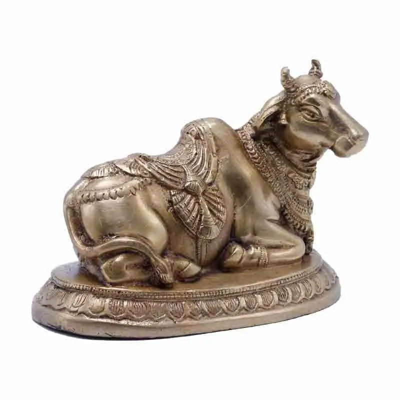 Nandideva Brass Statue media 3