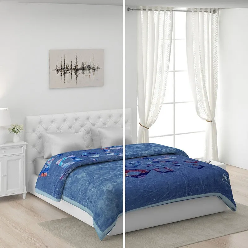 Monte Carlo Mystic Meadow Blanket (Blue)- 900 GSM media 3