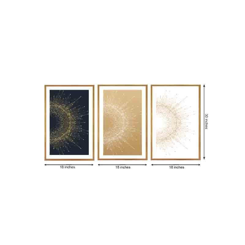Galaxy Poly Canvas Wall Art - Set Of Three media 6