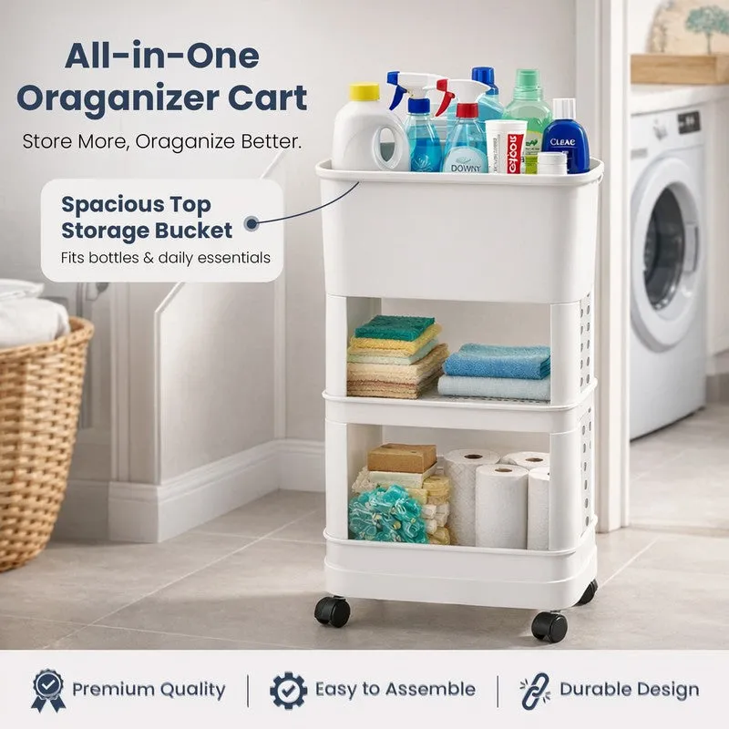 Rioware Fresh Cart White Plastic Racks media 15