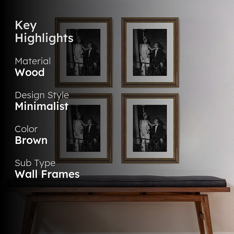 Treega Photo Frame (Brown) - Set Of Four media 2