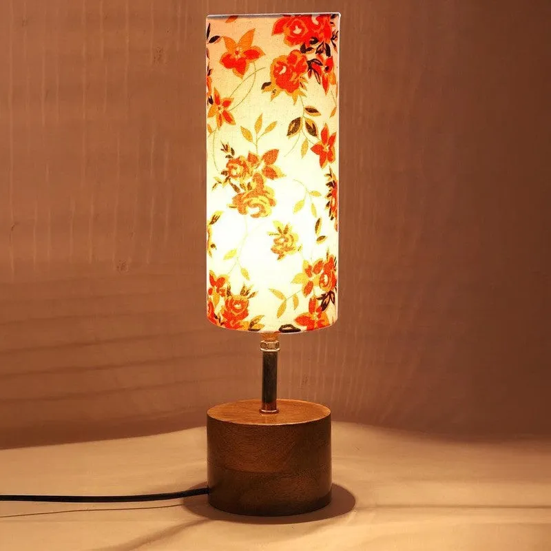 Orange County Rustic Fabric Table Lamp - Multicolor media 5