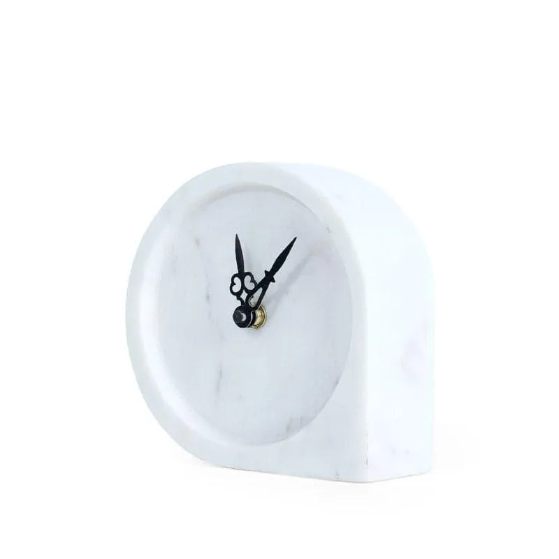 Maroda Hand Crafted Marble Table Clock media 5