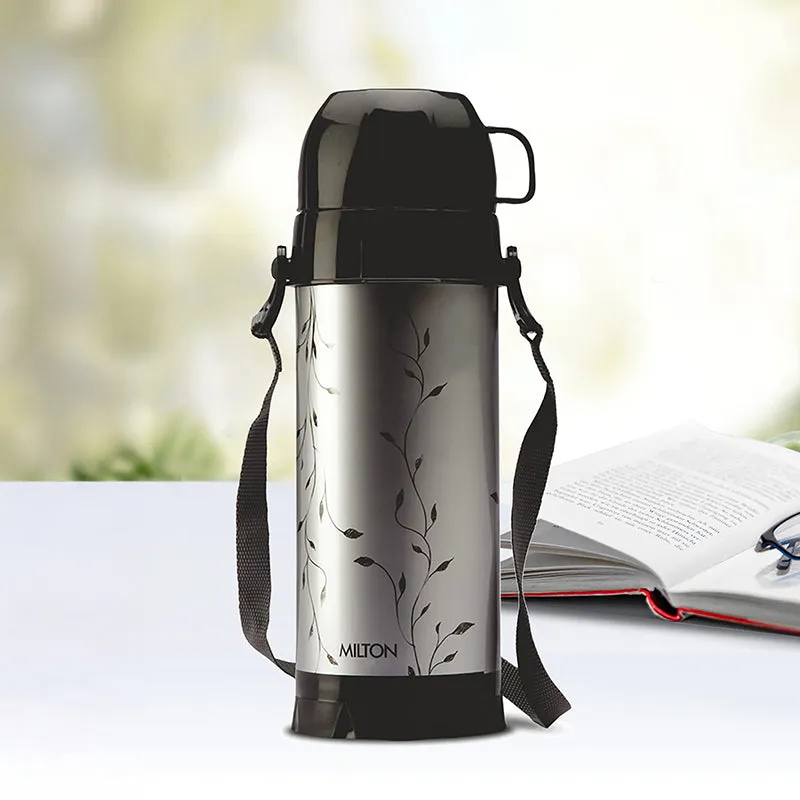 Milton Nomad Vaccum Insulated Flask (Black,Silver) - 910 mL media 1