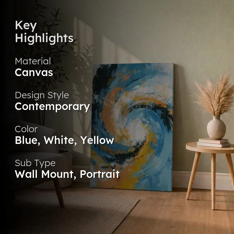Spirra Color Vortex Canvas Wall Art media 2