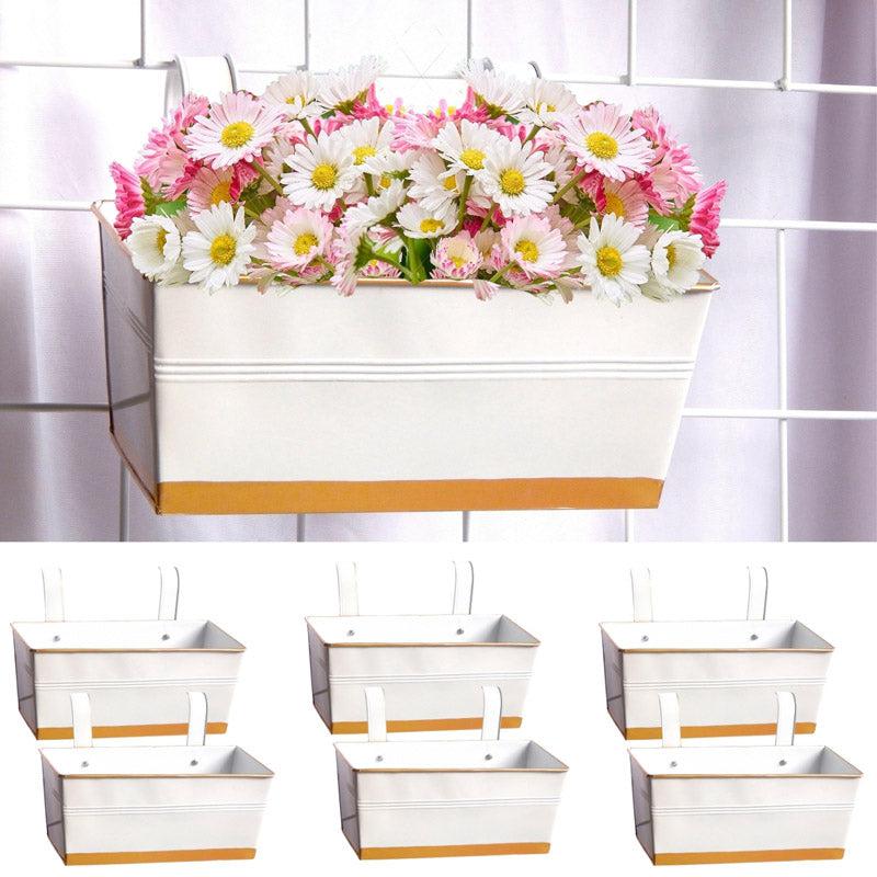 Adro White Planter - Set Of Six