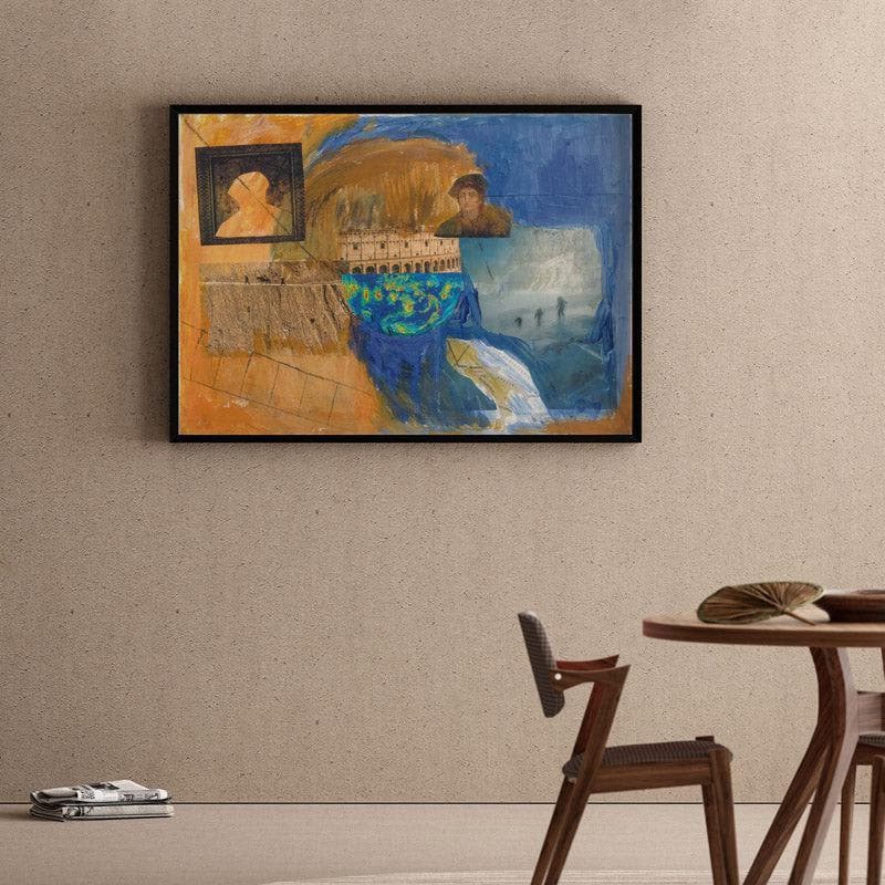 Fall Of Empire Canvas Wall Painting - Black Frame