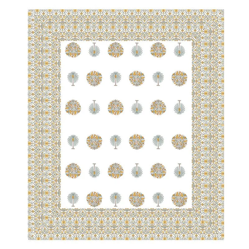 Royal Weave Cotton Bedsheet (Orange,White) - 120 TC media 4