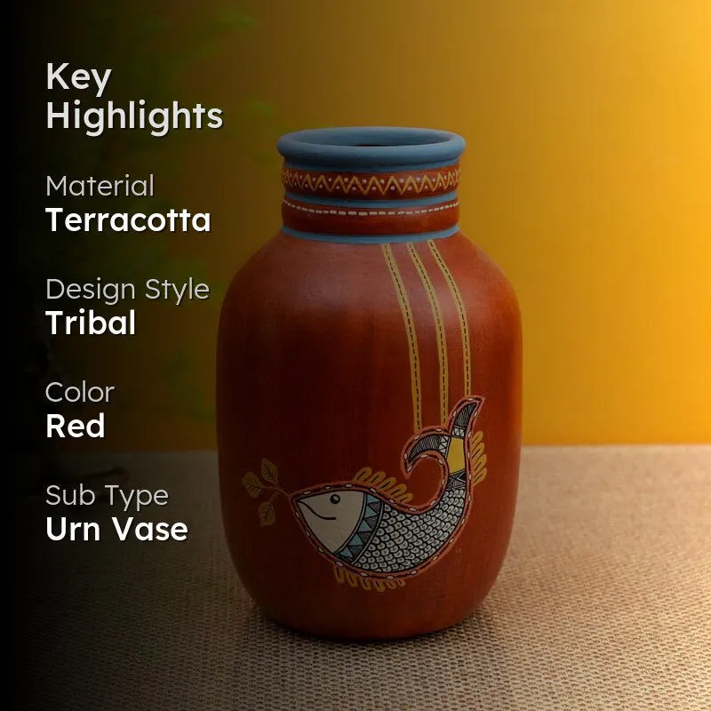 Kishore Tribal Terracotta Vase media 2