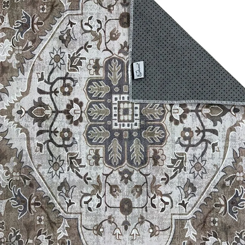 Barakah Ethnic Prayer Mat (Grey) - 550 GSM media 7