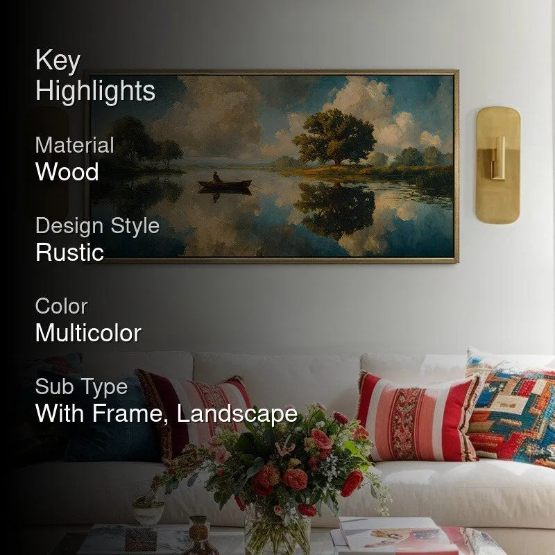 Tranquil Lake Reflection Wall Art media 2