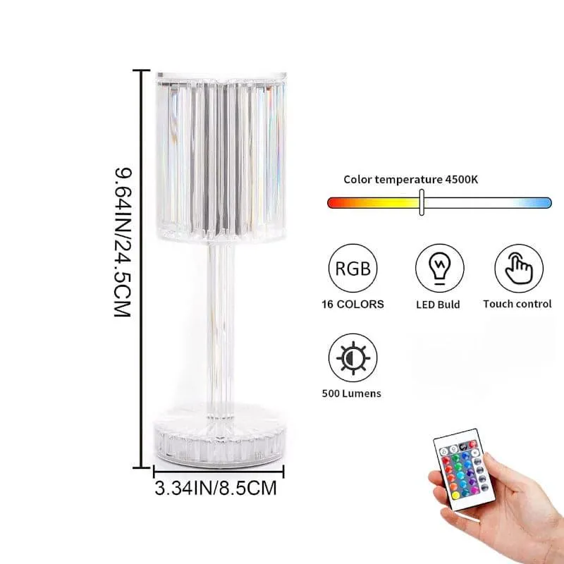 Esha Crystal Acrylic Table Lamp - Transparent media 4