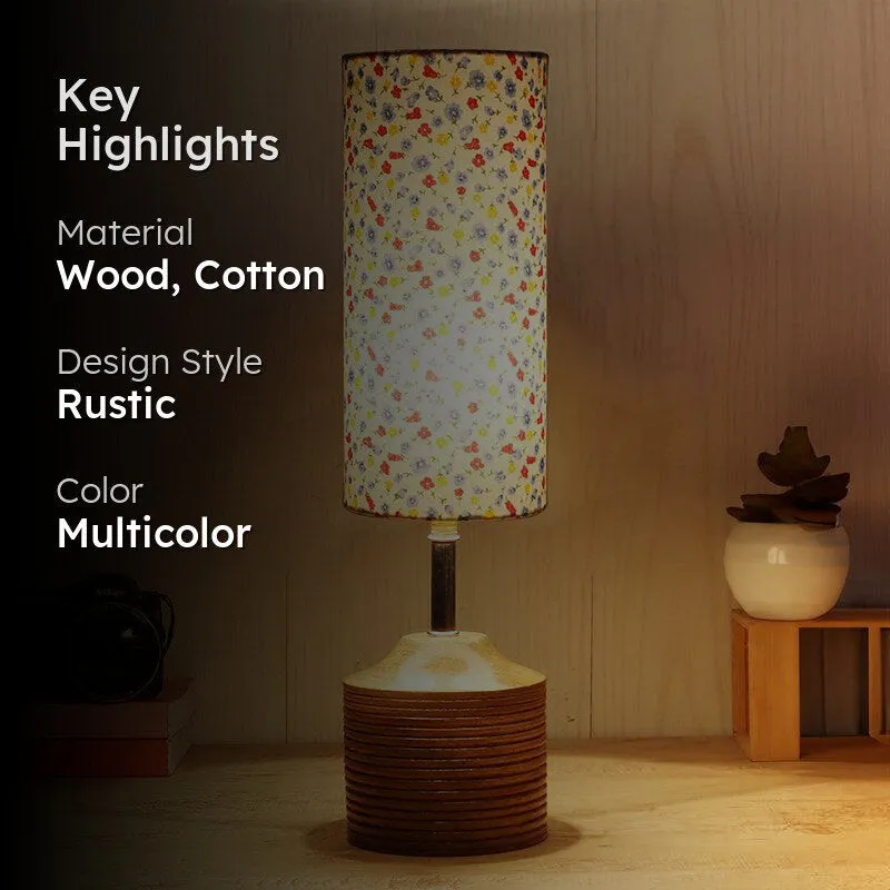 Color Splash Vida Wooden Table Lamp - Multicolor media 2