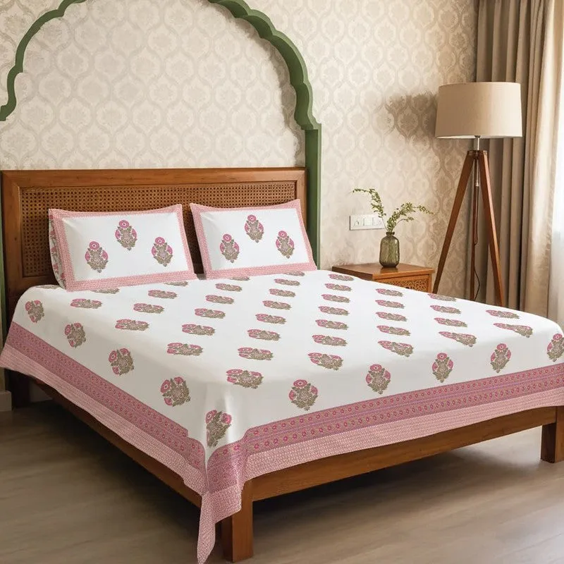 Urban Space Elegant Ease Cotton Bedsheet - 300 TC media 1
