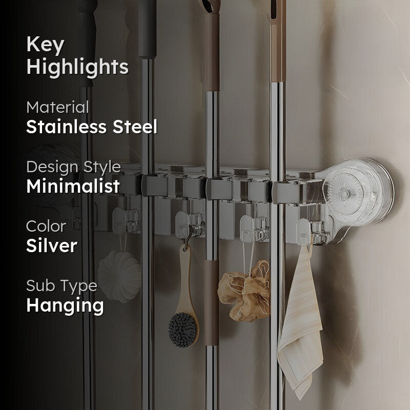 Laxis StylePost Transparent Stainless Steel Cloth Hanger media 2
