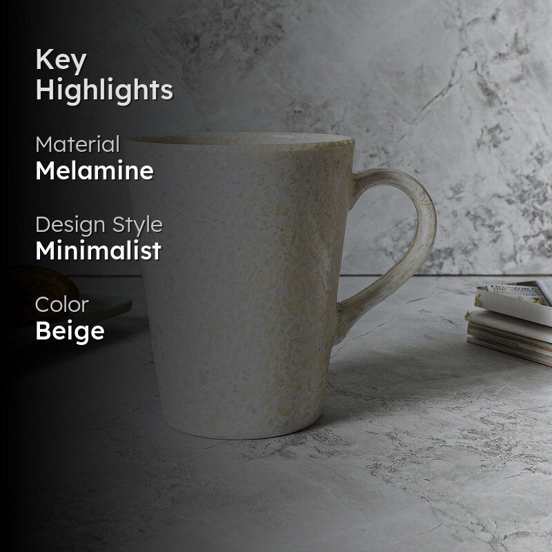 Chrosa Melamine Coffee Mug (400 mL/Pearl White) media 2