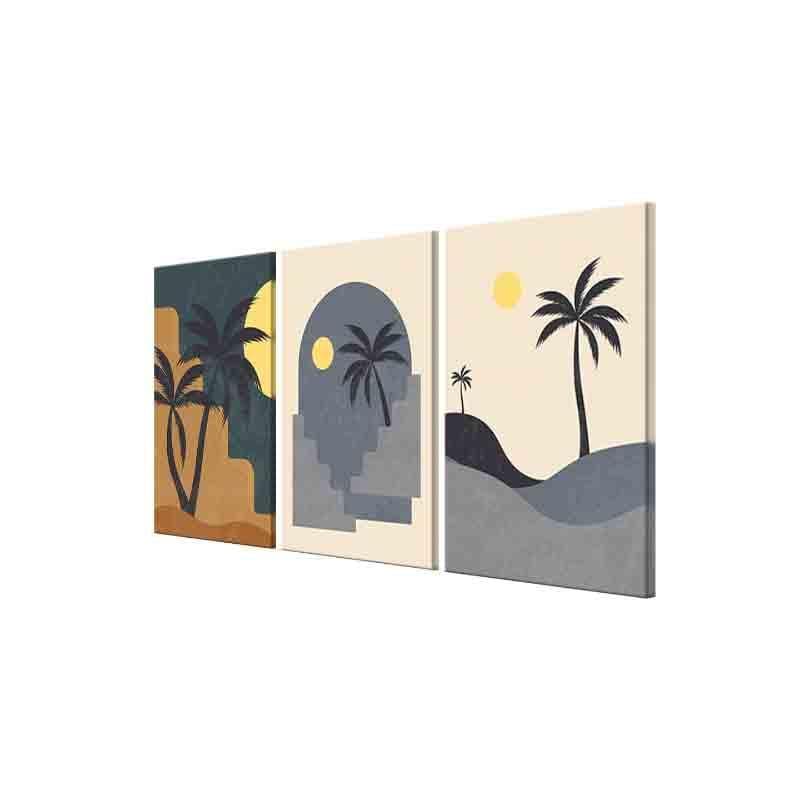 Seasons Poly Canvas Wall Art - Set of Three media 4