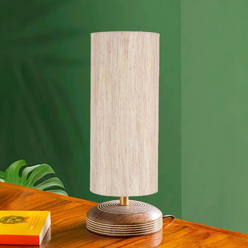 Savera Siera Fabric Table Lamp - Beige media 3