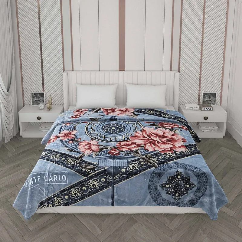 Monte Carlo Bloom Mosaic Blanket - 1000 GSM media 4