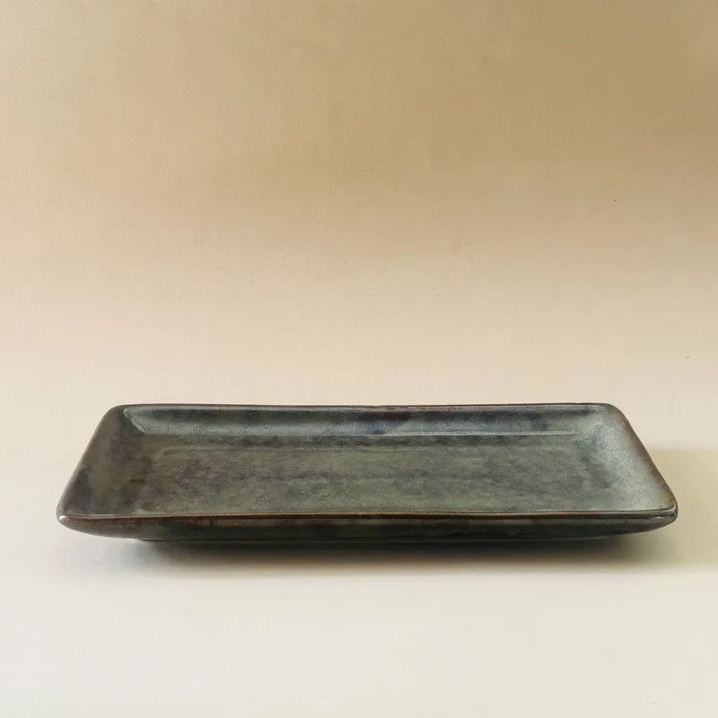 Ceramic Rectangular Platter - Olive media 6