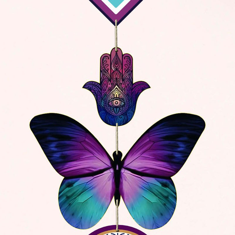 Butterfly Nazar I Polyester & MDF Wall Hanging media 4