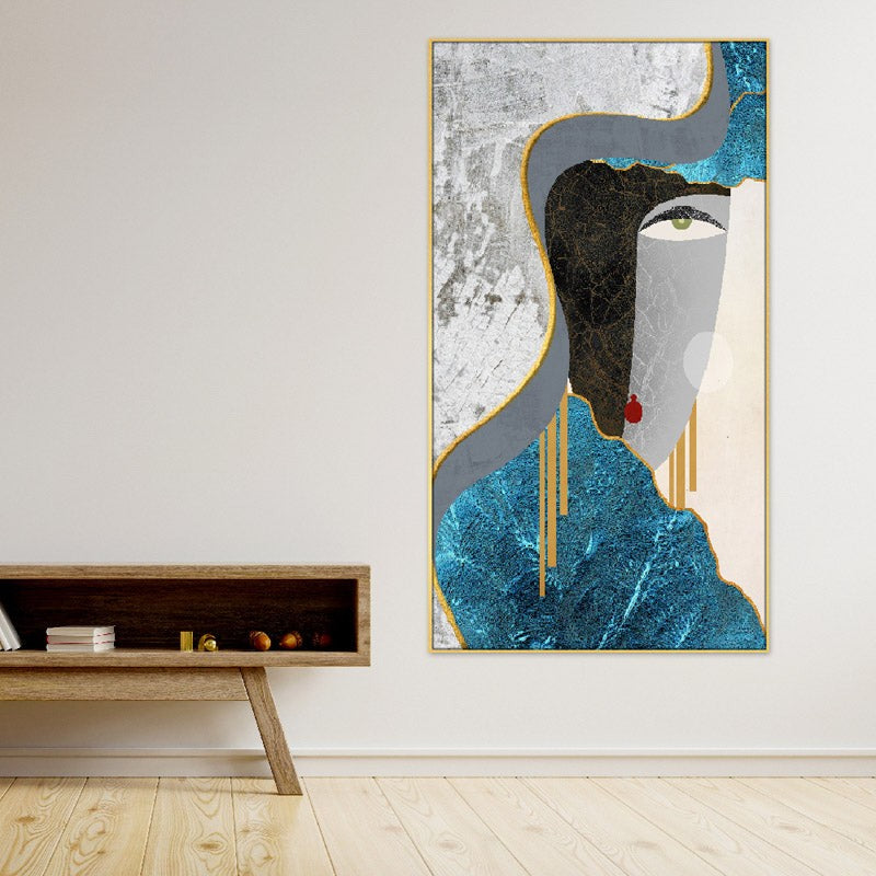 The Sea And The Waves Abstract Canvas Wall Painting