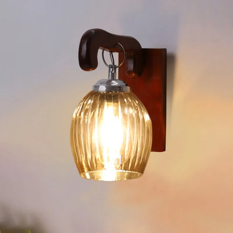 Vintage Glow Wavy Glass Wall Lamp media 7
