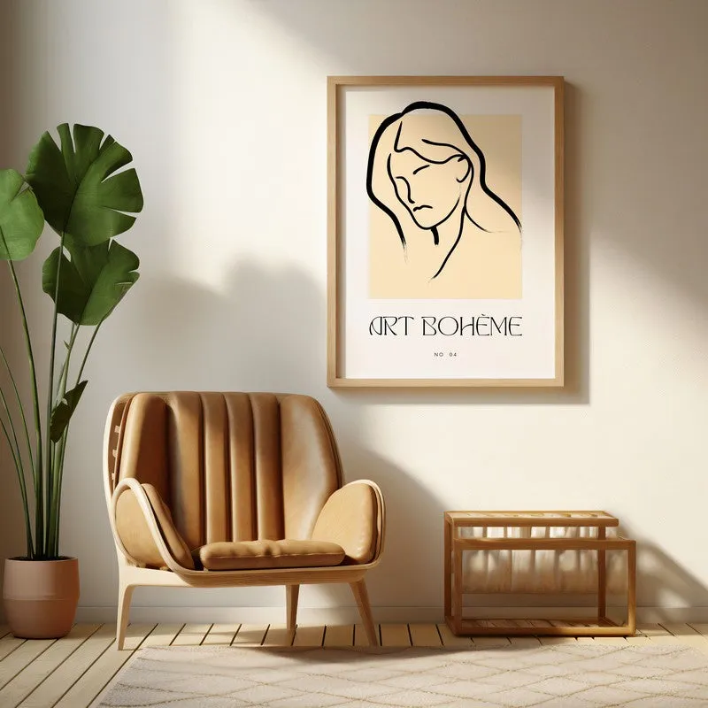 Tender Tilt Canvas Wall Painting With Brown Frame media 6