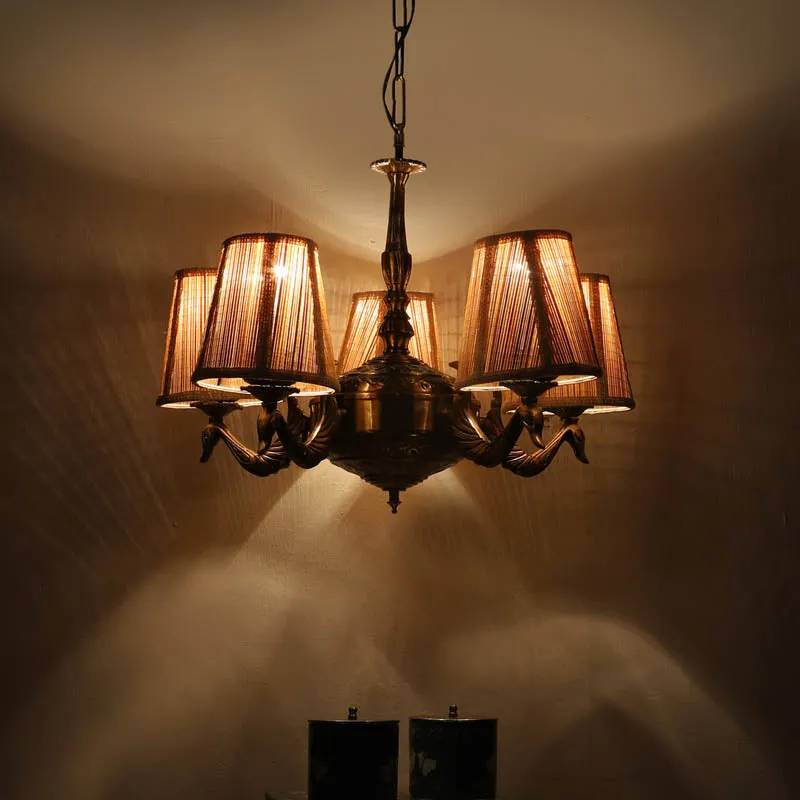 Dahaka Conical Golden Antique Ceiling Lamp media 1