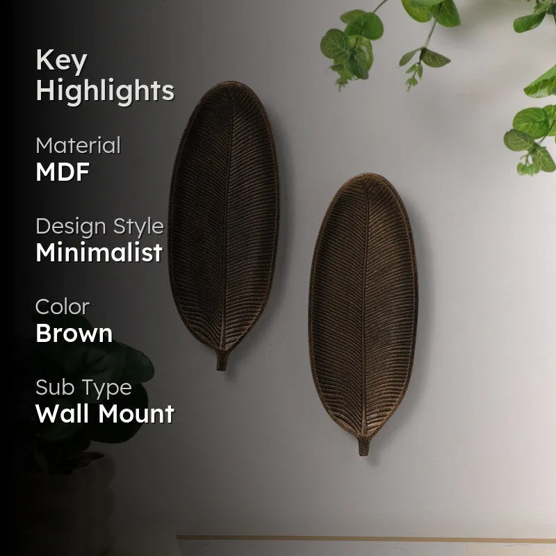 Artlyn MDF Wall Accent (Brown) - Set Of Two - 2