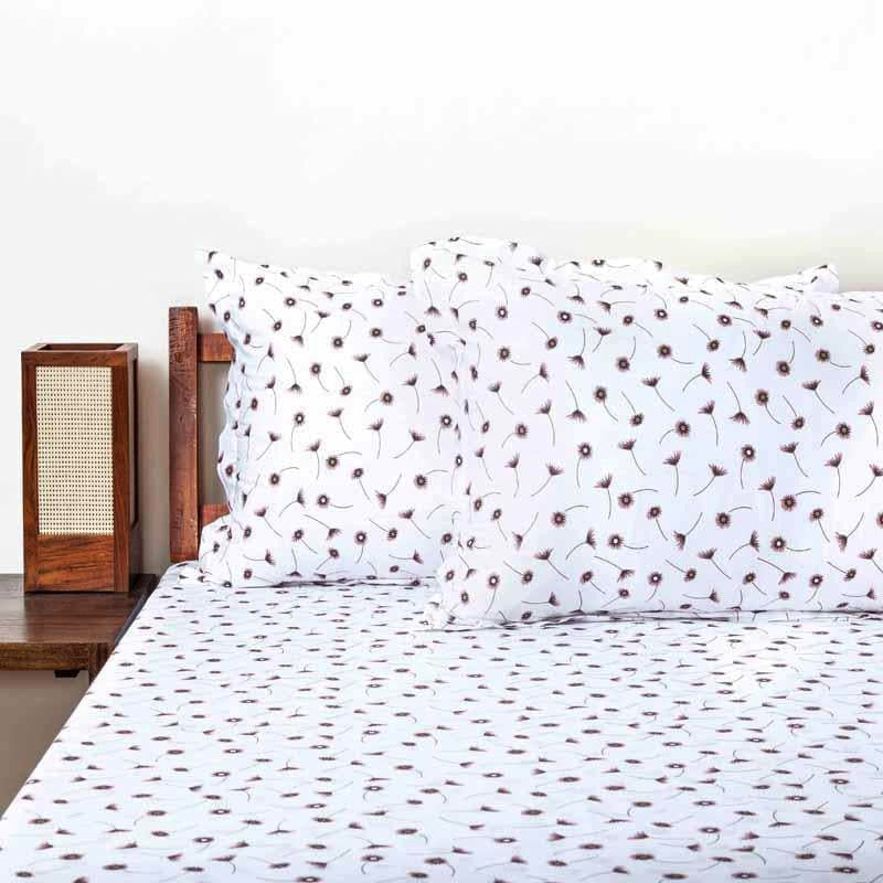 Tiny Twines Cotton Bedsheet (Purple) - 180 TC media 4